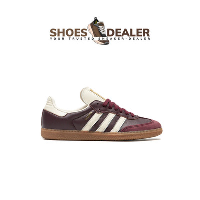 Original adidas Samba OG Maroon Gold Metallic (Womens) ID0477 NEU