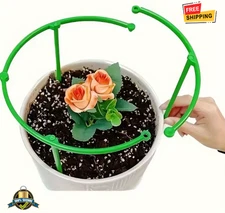 9pcs 3-Layer Plant Support Stakes Round Cage Holder Trellis for Climbing Plants