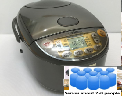 Zojirushi 炊飯器 NS-YMH18-TA 220V ZOJIRUSHI Rice Cooker NS-YMH18-TA cooked 1.8L AC 220V 230V 50Hz