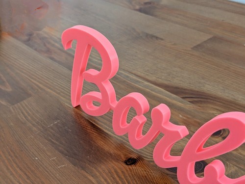 Big Barbie Logo Sign - Unique Wall Decor 27cm - Picture 8 of 10
