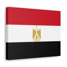 Egypt Country Flag Canvas Vibrant Wall Art Unframed Home Decor