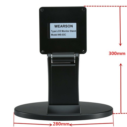 Wearson WS-03C Folding Metal LCD TV Holder Touch Screen Monitor Desk Bracket - Picture 4 of 8