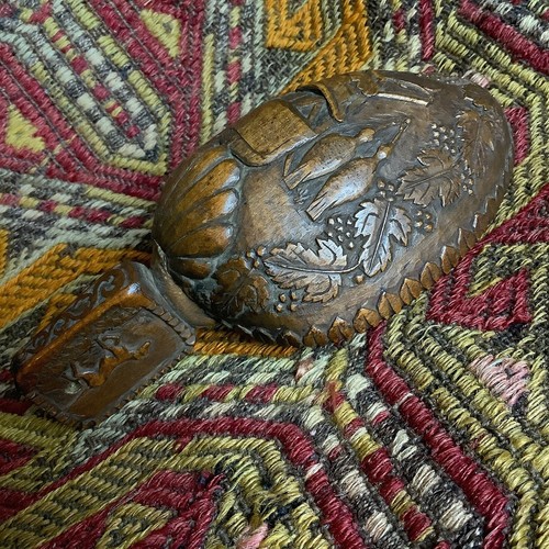 Waidmans Heil Antique Wood Hunter Handcarved Walnut Black Forest Dog Duck Rifle - Picture 16 of 20