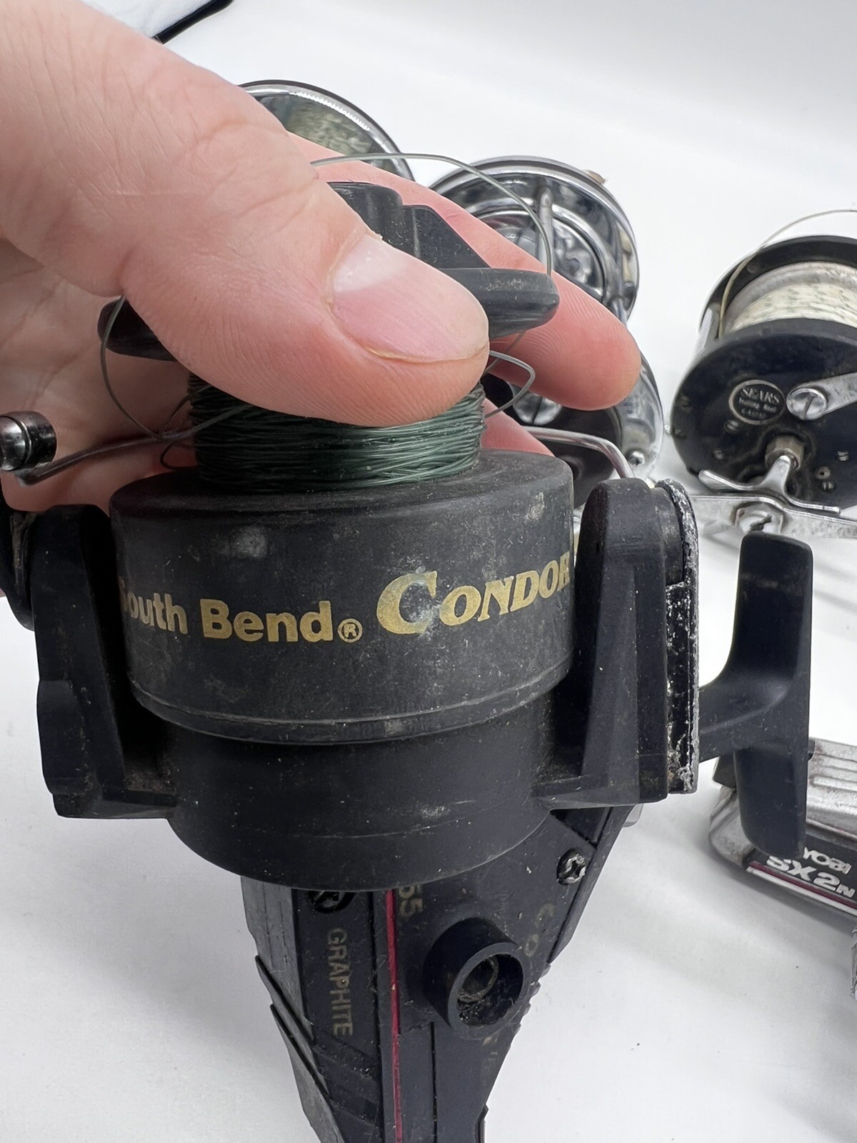 Lot 8 Reels Penn Ocean Fishing Sears South Bend Zebco lake Fishing PARTS ONLY
