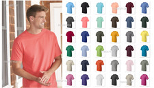 Brand New Hanes 5180 Men's Beefy-T Short Sleeve Heavyweight cotton T-Shirt SALE