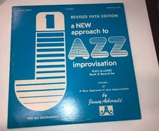 Jazz by Jamey Aebersold  A New Approach To Jazz Improvisation Vinyl Record 
