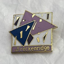 Breckenridge Colorado Ski Resort Skiing Winter Sports Enamel Lapel Hat Pin