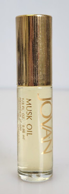 Vintage JOVAN MUSK OIL Women Discontinued 1/3 FL OZ Old Stock 1972, NEW No Box
