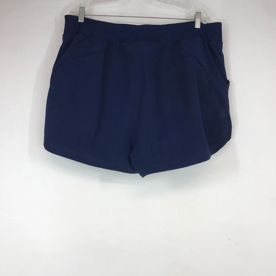 LAND' END - ЖЕНЩИН 20W - ТЕМНО-НЕЙЛОН СМЕСЬ ШОРТЫ С КАРМАНАМИ - Изображение 2 из 3