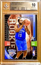 2009 POP 5 JAMES HARDEN ROOKIE HOF? RC PANINI C XL #119 BGS 10 PRISTINE!