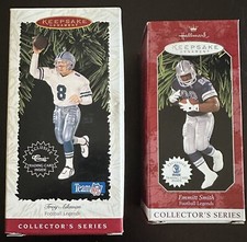 Emmitt Smith & Troy Aikman Hallmark Keepsake Ornaments - Dallas Dallas Cowboys
