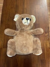 Pot belly bear 1970  s Vintage Large - 20 Inches , Plastic Nose