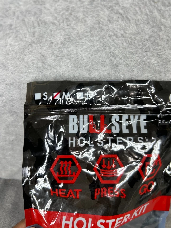 Kit de fundas Bullseye IWB medianas para diestros prensa de calor moldeada - carbono Foto 4 de 4