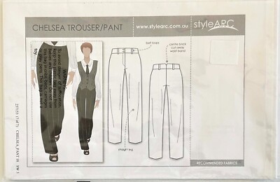 Style Arc Sewing Pattern Chelsea Trouser/Pant Size AU18 US14 New