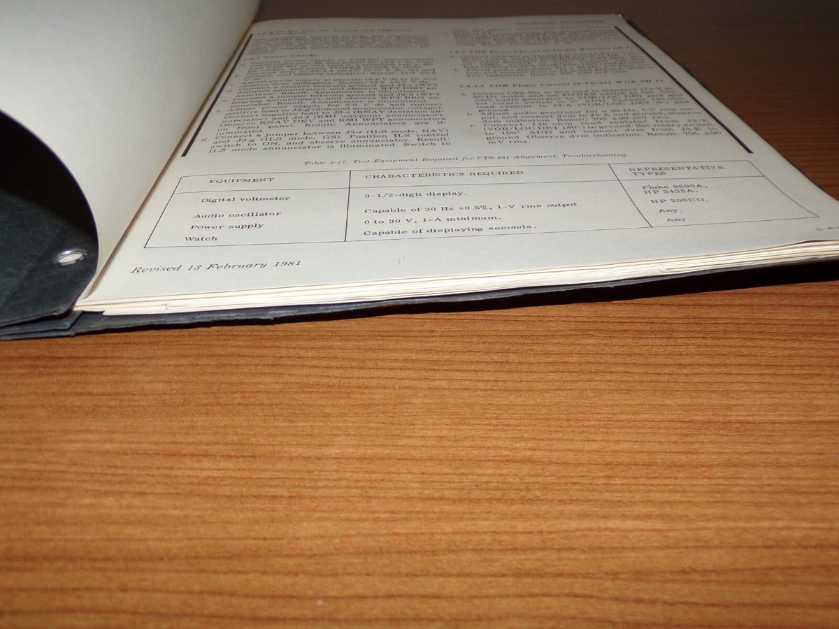 Collins CTS-351 RNAV Test Set Manual | eBay