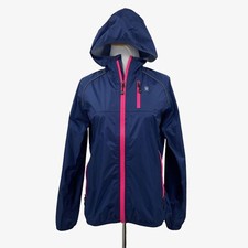 Little Donkey Andy Jacket Womens Xs Extra Small Indigo Waterproof Hoodie Rain