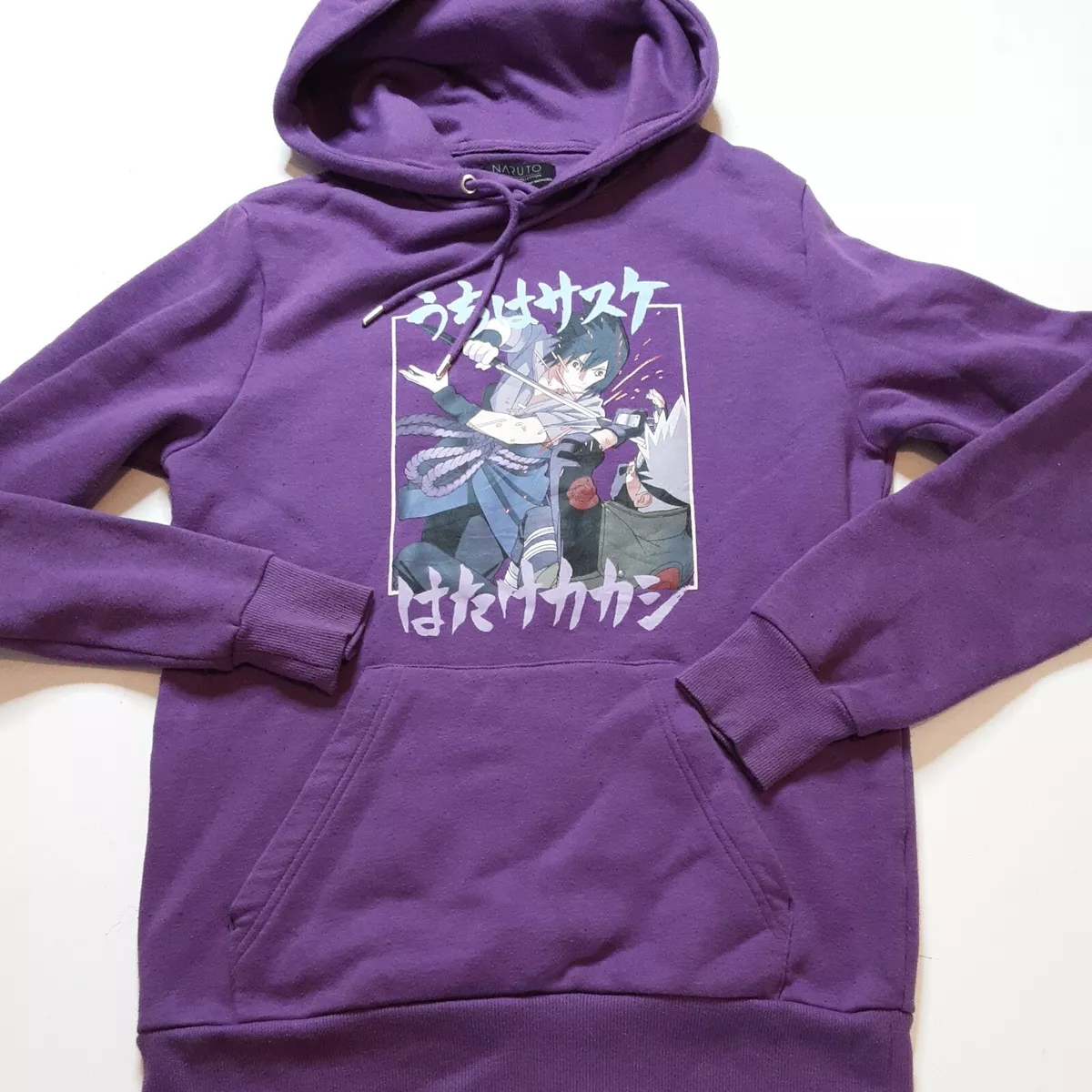 Naruto Shippuden hoodie jumper Adult Sz S Purple Graphic Anime