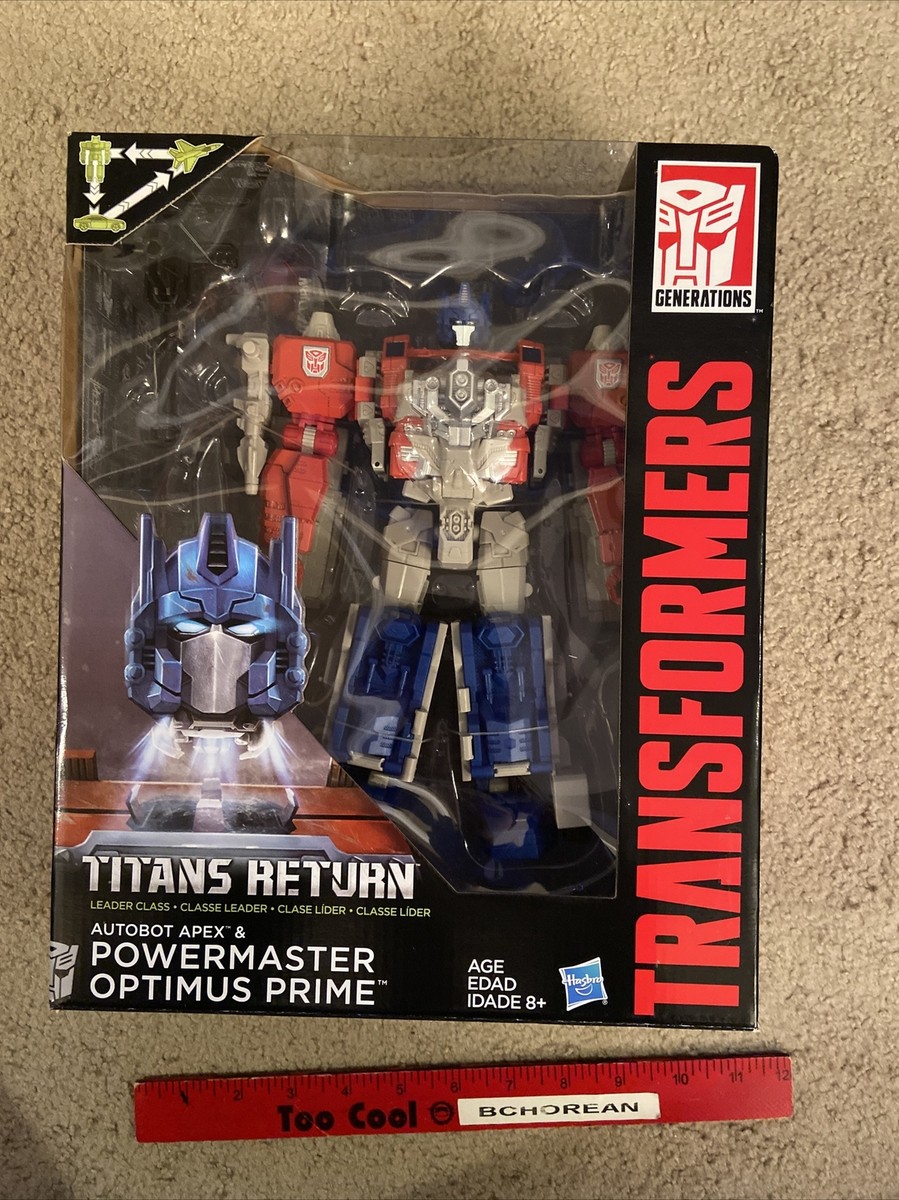 Transformers TITANS RETURN Leader Class Powermaster Optimus