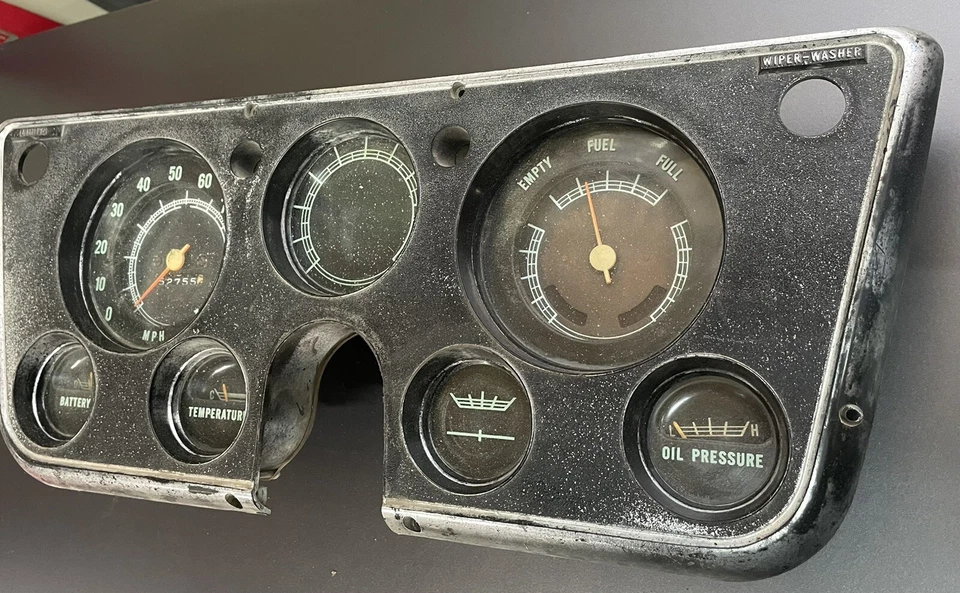 Cuadro de instrumentos K10 C20 GMC camioneta pickup Chevrolet C10 C20 1967-1972 fabricante de equipos originales Foto 2 de 4