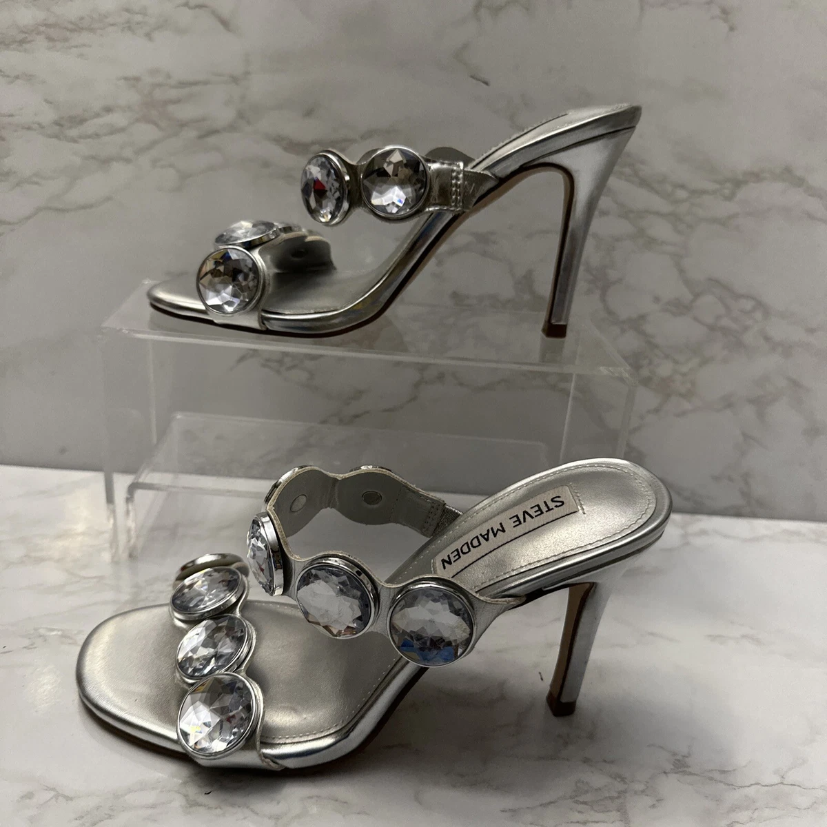 Steve madden clearance high heels silver
