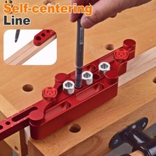 6/8/10mm Self-centering Woodworking Doweling Jig Drill Guide Wood Dowel