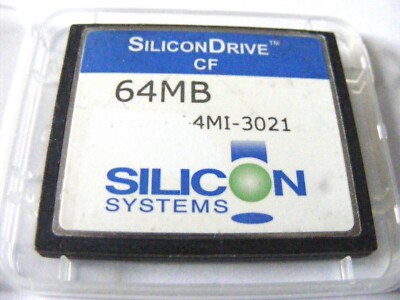 64MB Compact Flash Card ( 64 MB CF Karte ) SiliconDrive gebraucht