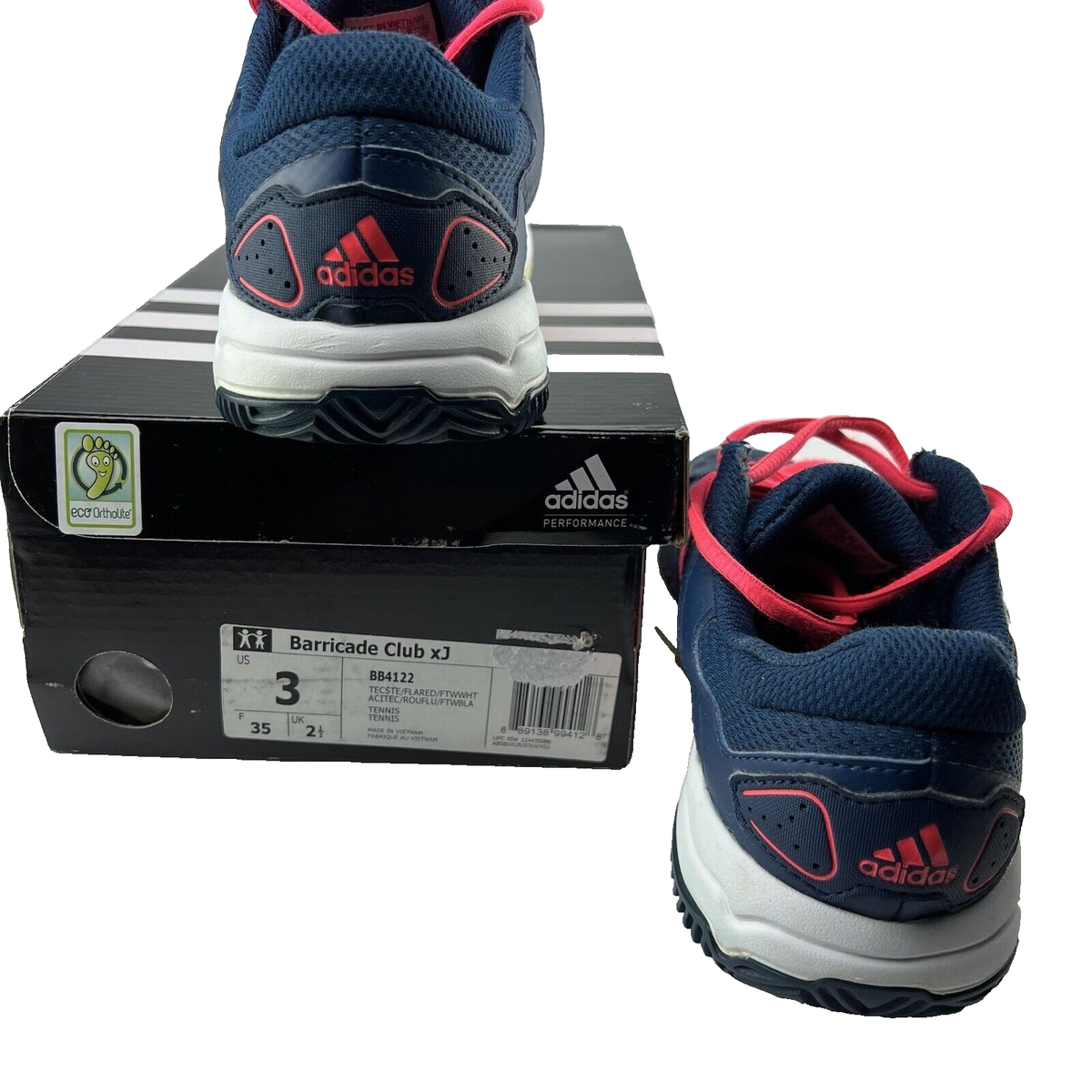 Adidas Eco-Ortholite Barricade Club xJ BB4122 Tennis Boys 3 Adidas Eco-Ortholite Barricade Club xJ BB4122 Tennis Boys 3