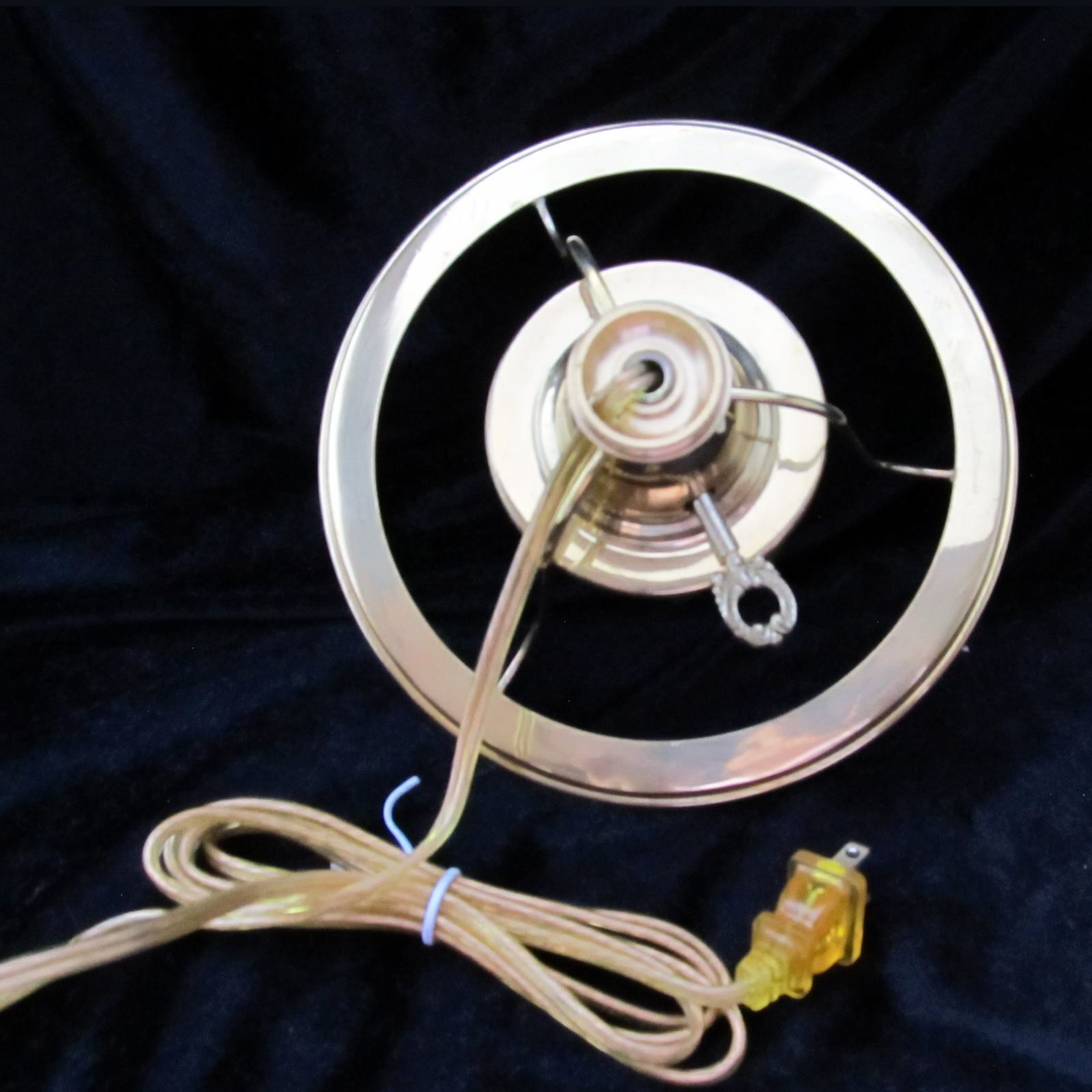 BRASS Oil Lamp Adapter Electric 2 Burner for old,antique,banquet