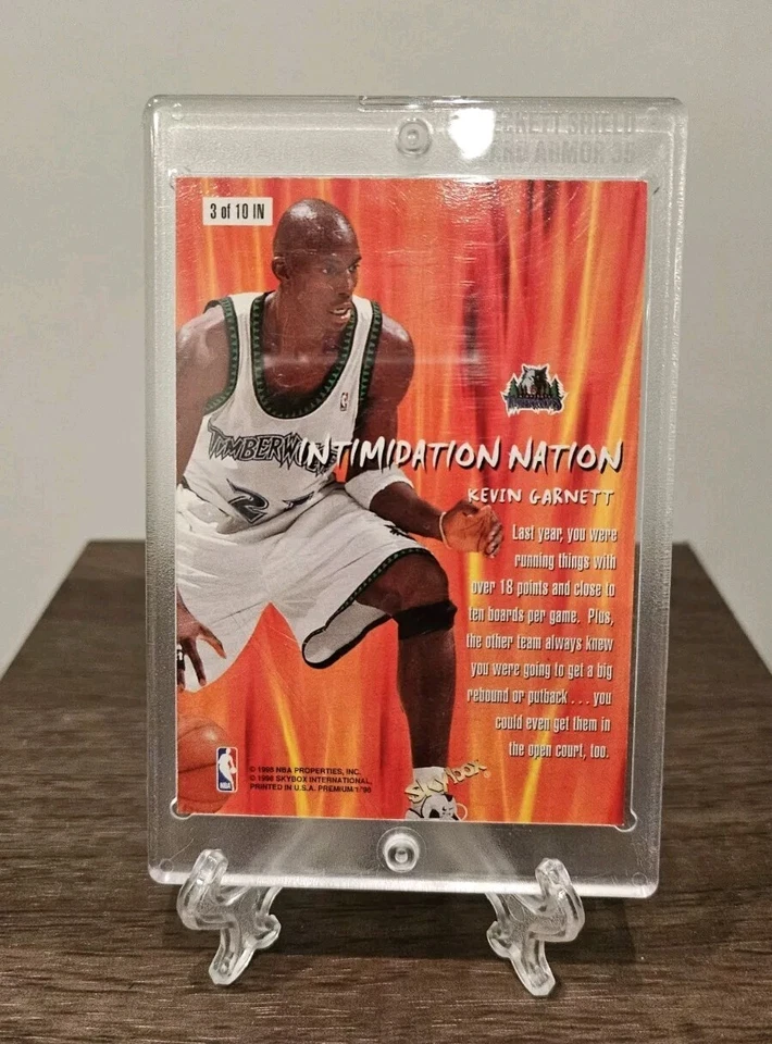 Kevin Garnett 1998 Skybox Premium intimidación nación raro 🔥 Foto 2 de 2
