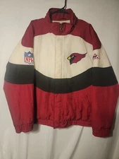 Vintage Arizona Cardinals  AUTHENTIC PRO LINE Jacket By APEX ONE Medium 