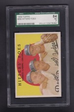 1959 TOPPS  #262 HITTERS' FOES TOUGH GRAY BACK ~ DRYSDALE  SGC 7 NM