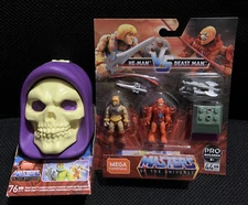 MEGA CONSTRUX LOT OF TRAP JAW LASER CANNON AND HE-MAN VS BEAST MAN