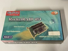 Brand New sealed HighPoint RocketRAID 454 4-Channel ATA RAID 5 Host Adapter