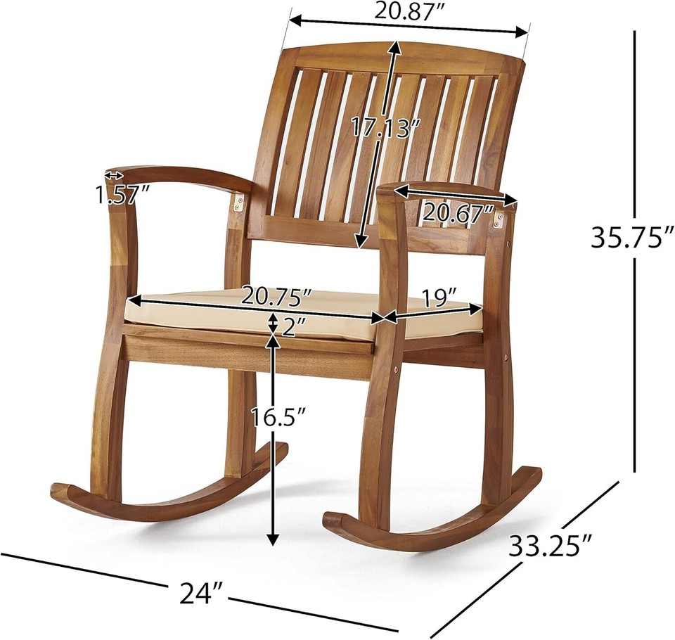 Christopher Knight Home Teak Reading Furniture Acacia,Rocking Chairs