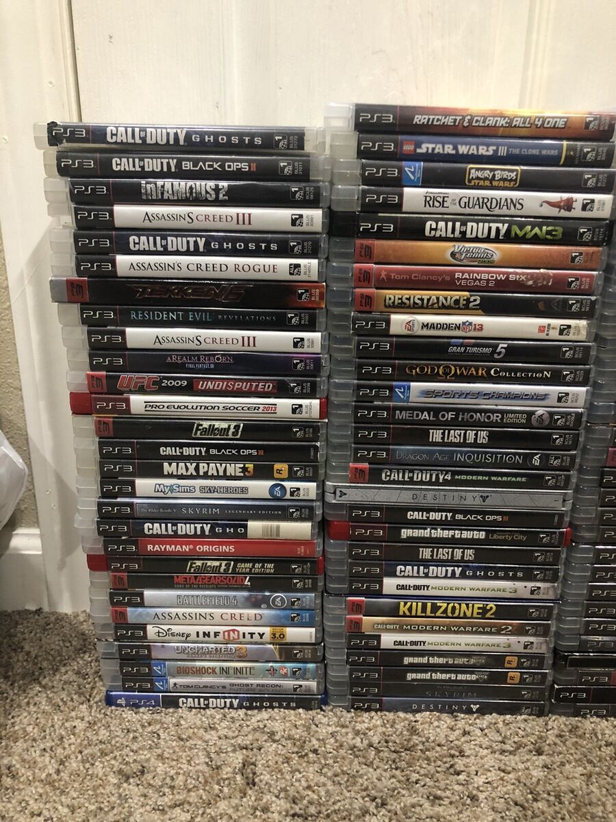 Lot of 10 Playstation 3 PS3 Games - Tested - God of War, Dishonored, Rage &  More