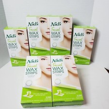 6 Boxes Nads Facial Wax Strips Hypoallergenic All Skin Types Facial Hair Removal