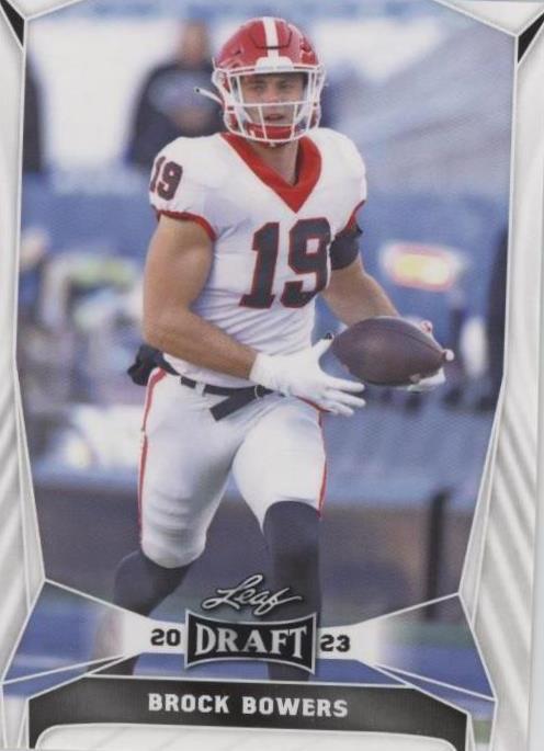 2023 Leaf Draft Brock Bowers #18 - 1 of 4