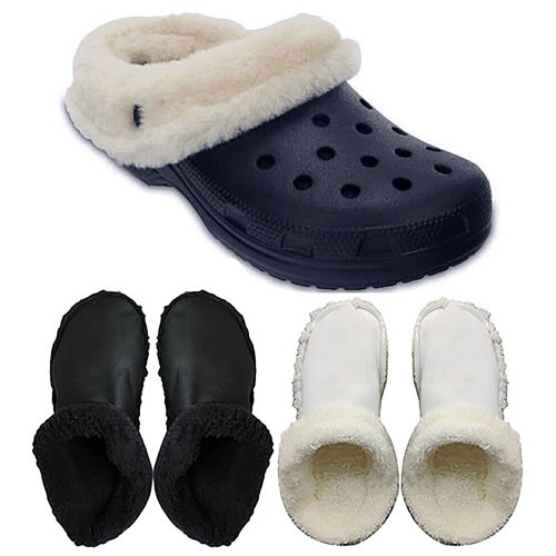 Winter Croc Shoes Clogs Replacement Fur For Croc Liners Insoles Inserts Furry - Picture 11 of 18