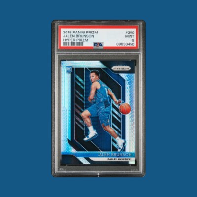 Jalen Brunson 2018-19 Panini Prizm Hyper #250 Rookie RC ?PSA 9 