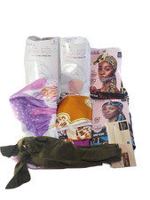 Kiss Super Jumbo Satin bonnet Cap, wraps/ scarfs / sleep caps, shower, ect....