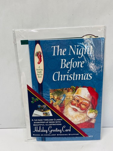 The Night Before Christmas Story Book Pop-Up Holiday Greeting Card New BIN H1 - Picture 3 of 6
