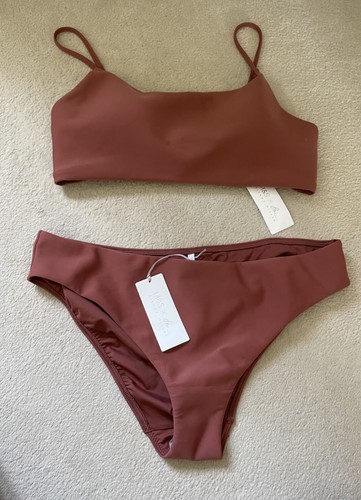 BNWT M&S X SIENNA MILLER Scoop Neck Bikini Top & Bottoms Size 18 Terracotta