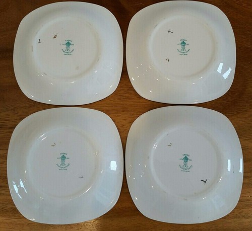 Set of 4 Vtg Charles Dickens Crown Staffordshire Trinket Dish Plates Mr Pickwick - Picture 2 of 12