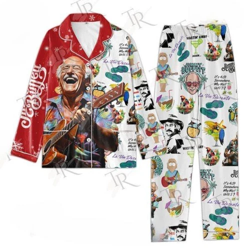 Jimmy Buffett Christmas Pajamas Set