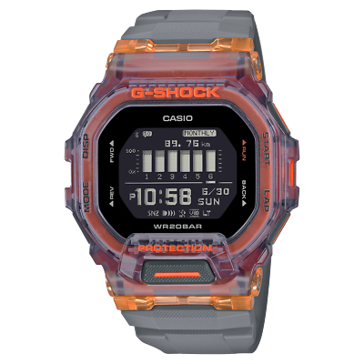 Casio G-Shock Move Digital Transparent Orange / Gray Men's Watch