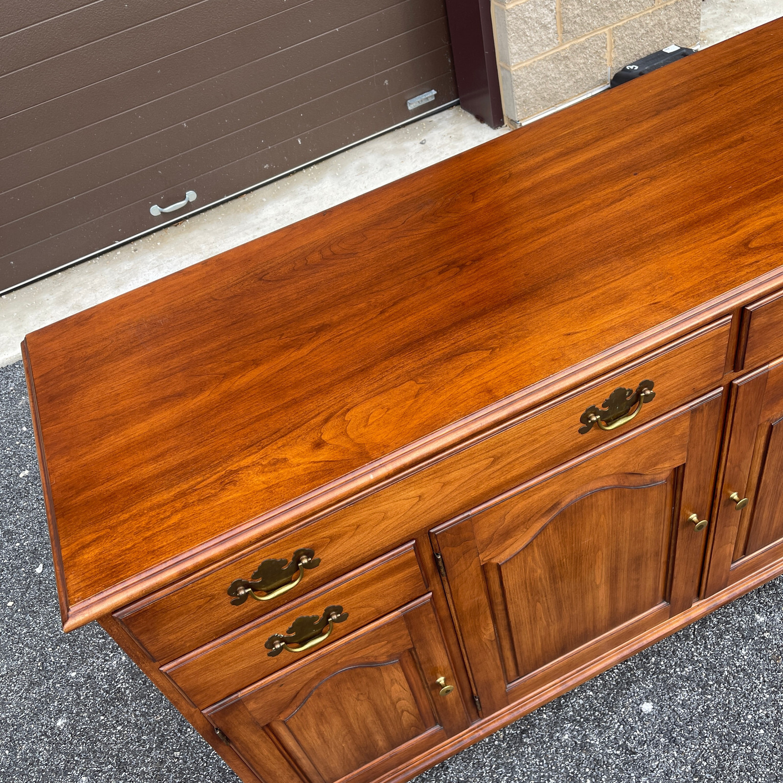 Vintage Henkel Harris Chippendale Solid Cherry 4 Door Credenza or Sideboard eBay