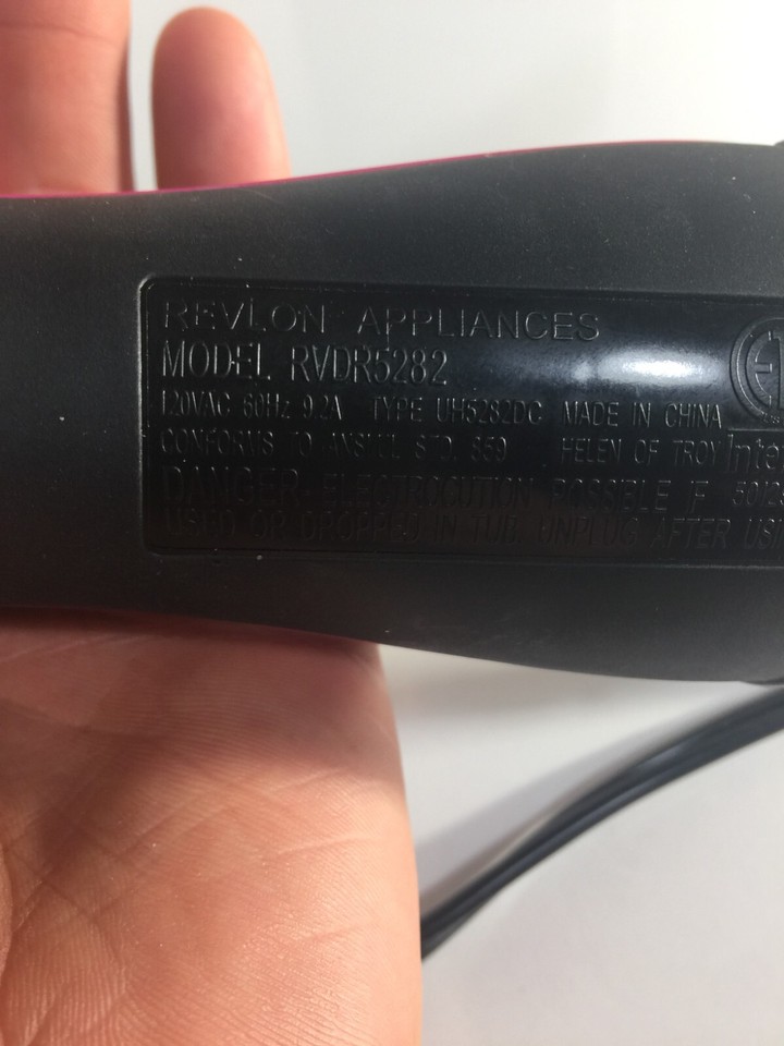 REVLON OneStep Hair Dryer Volumizer Titanium Brush RVDR5282 Pink Black