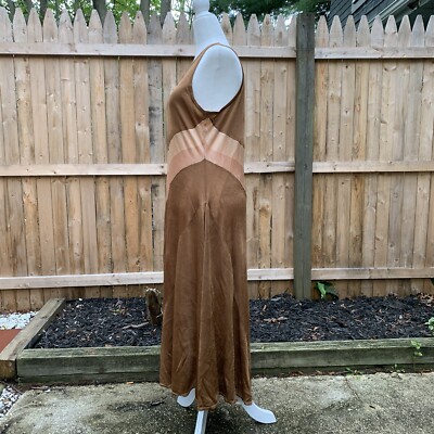 long sleeve brown dress midi Free People Sweet Nothings Dress In Brown Patina Combo main image 1