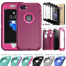 For iPhone 7/7 Plus Shockproof Hybrid Case Heavy Duty Cover / Screen Protector