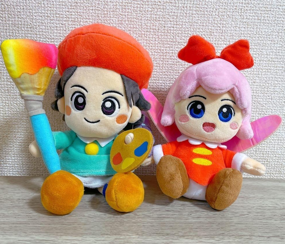 [Japan Limited] Kirby Ribbon & Adeleine Plush Doll Set ALL STAR COLLECTION S NEW